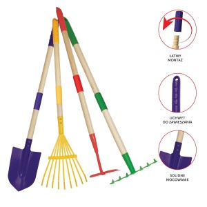 Zestaw składanych narzędzi dla dzieci 4-elementowy