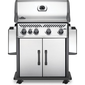 Grill gazowy Napoleon Rogue XT 525 SIB z palnikiem bocznym Sizzle Zone, Stal Szlachetna
