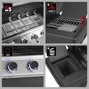 LANDMANN Grill gazowy TRENDY maxX 5.1