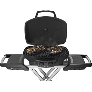 Grill gazowy Napoleon TravelQ 285X na kartusze z wózkiem nożycowym, Czarny