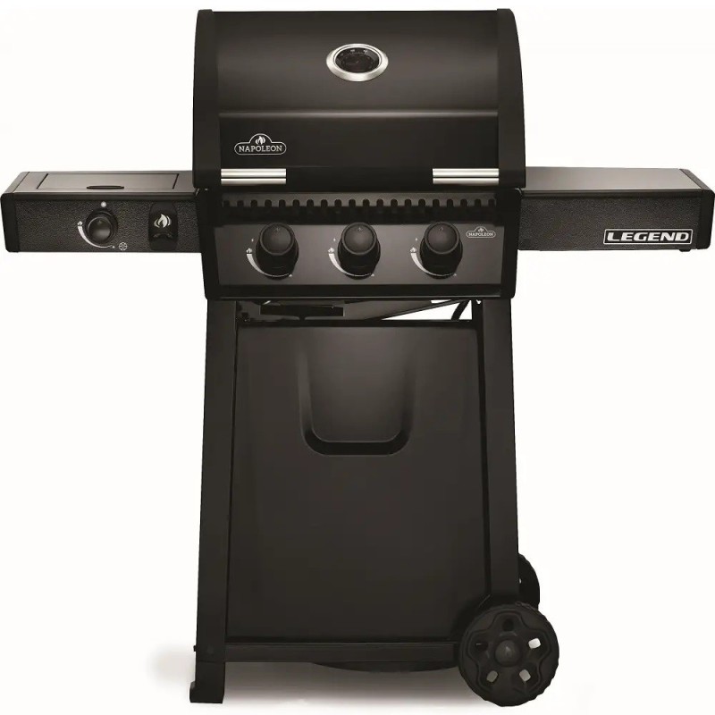 Grill gazowy Napoleon Legend 365 SB z kuchenką boczną, Czarny