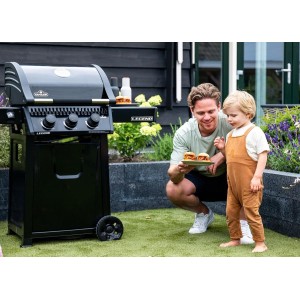 Grill gazowy Napoleon Legend 365 SB z kuchenką boczną, Czarny