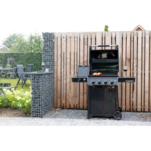 Grill gazowy Napoleon Legend 425 SB z kuchenką boczną, Czarny