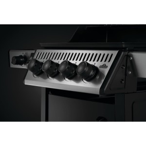 Grill gazowy Napoleon Legend 425 DSIB z palnikiem bocznym Sizzle Zone, Czarny