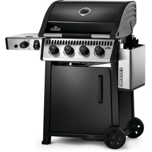 Grill gazowy Napoleon Legend 425 DSIB z palnikiem bocznym Sizzle Zone, Czarny