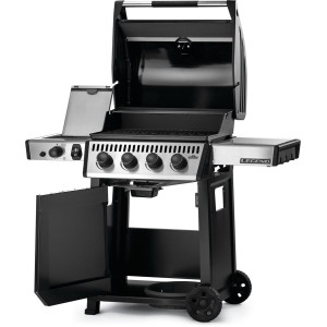 Grill gazowy Napoleon Legend 425 DSIB z palnikiem bocznym Sizzle Zone, Czarny