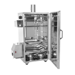 Smoker BBQ 70L INOX Timer BORNIAK