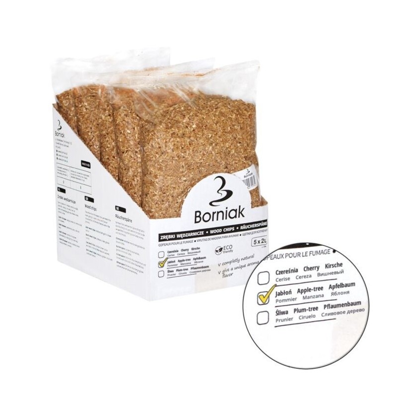 Zrębki wędzarnicze Jabłoń 50L BORNIAK