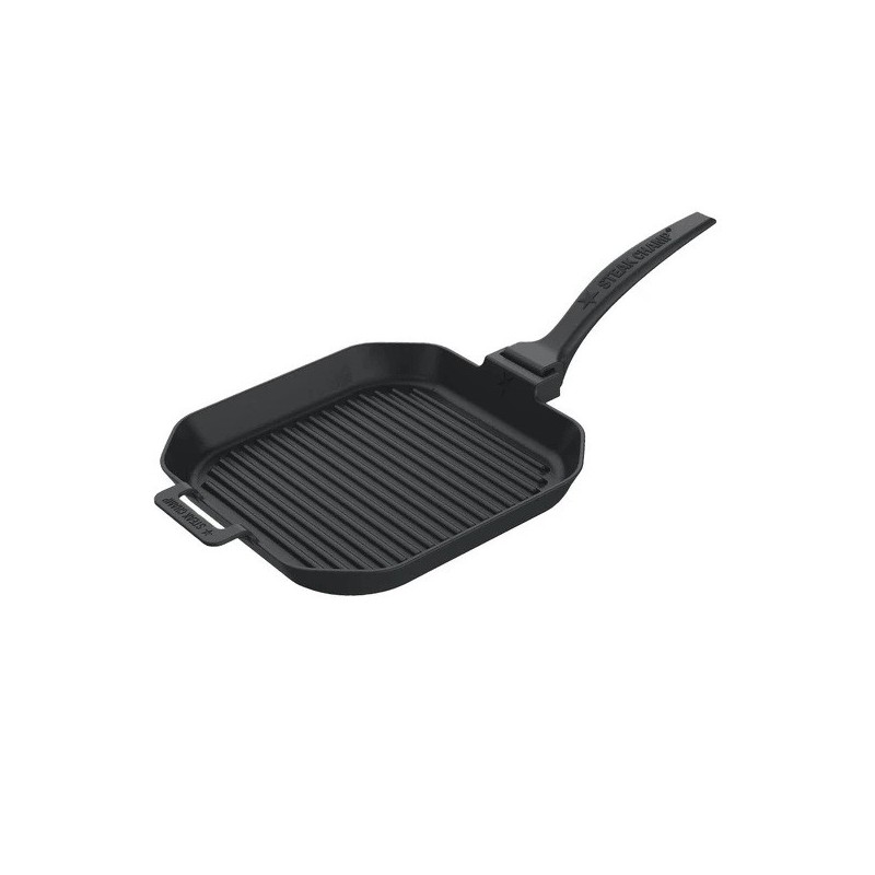 Żeliwna patelnia grillowa 26cm STEAKCHAMP