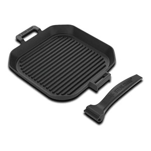 Żeliwna patelnia grillowa 26cm STEAKCHAMP