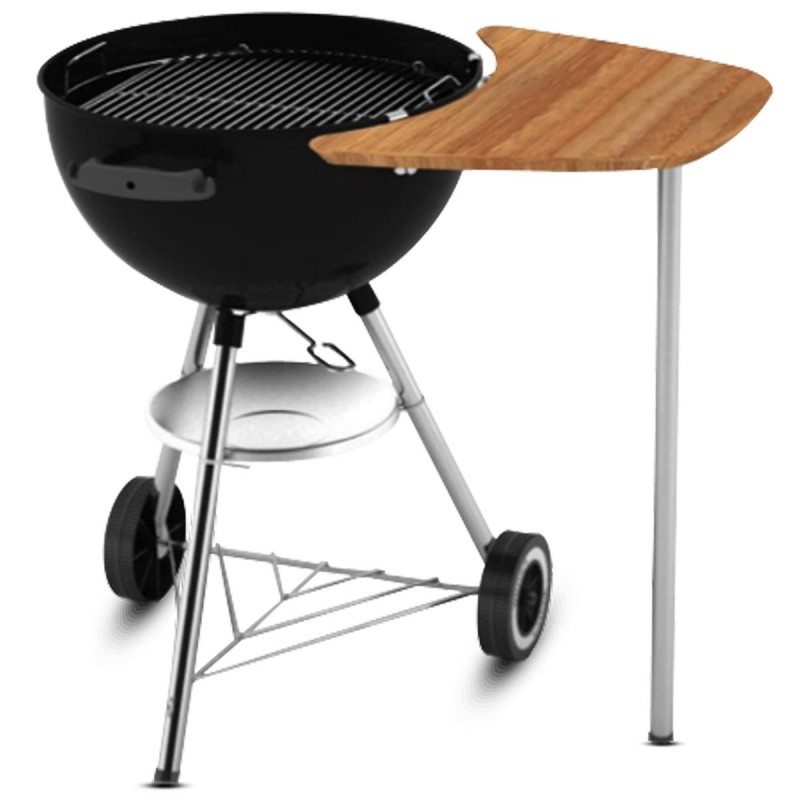 Stół roboczy bambusowy do grilli węglowych Weber