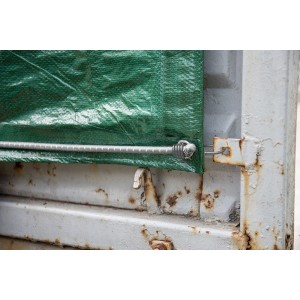 Hak stalowy BUNGEE CORD HOOK, grey - 10szt.