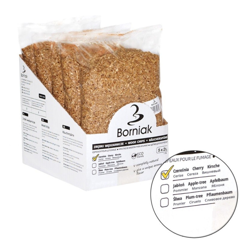 Zrębki wędzarnicze Czereśnia 2L BORNIAK