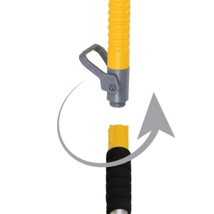 Zestaw 2 szczotek z trzonkiem przepływowym, teleskopowym