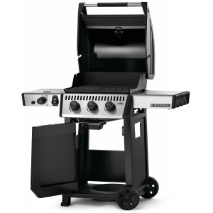 Grill gazowy Napoleon Legend 365 DSIB z palnikiem bocznym Sizzle Zone, Czarny