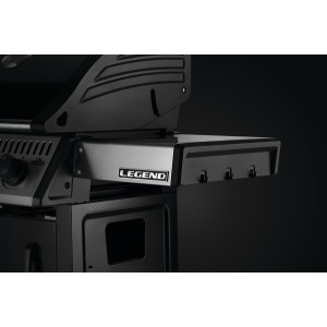 Grill gazowy Napoleon Legend 365 DSIB z palnikiem bocznym Sizzle Zone, Czarny