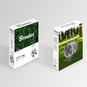 Wózek metalowy SILVER PRO na wąż 1/2" 70m