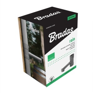 Zbieracz / łapacz wody deszczowej z zaworem - 90mm / BRĄZOWY