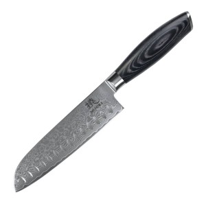 Kuro Muro + Santoku + Sifu - Zestaw noży ze stali damasceńskiej SHIORI