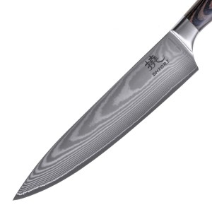 Chairo Shoto + Santoku + Sifu - Zestaw 3 noży ze stali damasceńskiej SHIORI