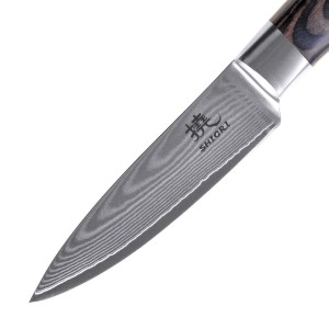 Chairo Shoto + Santoku + Sifu - Zestaw 3 noży ze stali damasceńskiej SHIORI