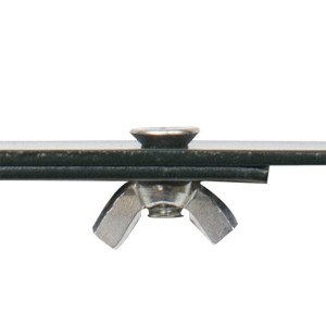 Uchwyty do skrzynek balkonowych, regulowane 2szt. - brąz