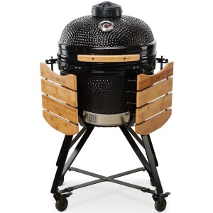 Grill ceramiczny Kamado Bono MEDIA, czarny