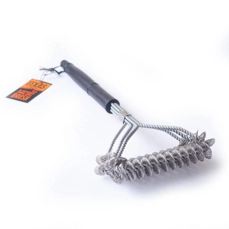 3-głowicowa spiralna szczotka do grilla 43cm TEXAS CLUB