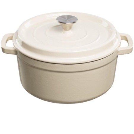 Garnek żeliwny, biały 4,7L GRAND FEU