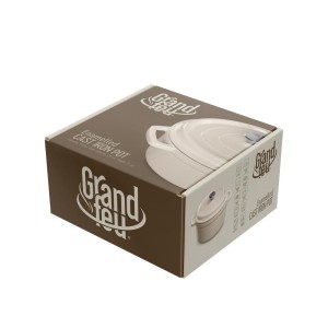 Garnek żeliwny, biały 4,7L GRAND FEU