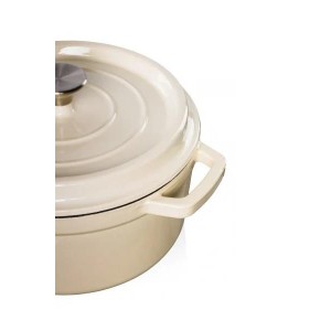 Garnek żeliwny, biały 3,5L GRAND FEU