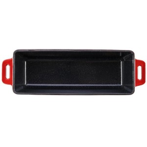 Żeliwne naczynie do pieczenia z pokrywką, czerwone GRAND FEU