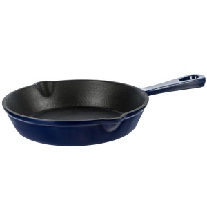 Patelnia żeliwna emaliowana 15,5cm niebieska GRAND FEU