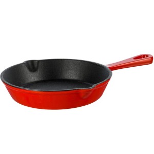 Patelnia żeliwna emaliowana 15,5cm czerwona GRAND FEU