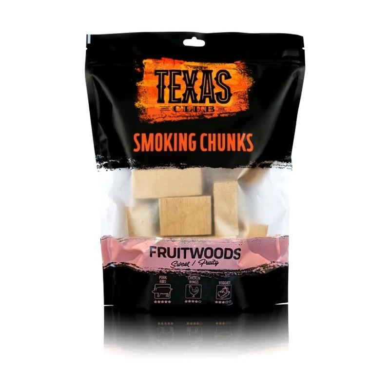 Kawałki do wędzenia z drzew owocowych 1kg TEXAS CLUB