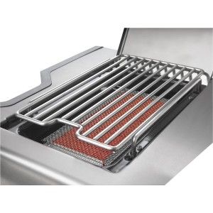 Grill gazowy Napoleon Prestige PRO 500 RSIB z palnikiem rożna i palnikiem bocznym Sizzle Zone, Stal Szlachetna