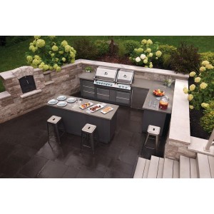 Grill gazowy Napoleon Prestige PRO 825 RBI do zabudowy z palnikiem rożna i strefą Sizzle Zone, Stal Szlachetna