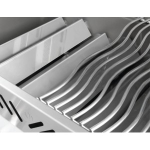 Grill gazowy Napoleon Prestige PRO 665 RB do zabudowy na gaz ziemny z palnikiem rożna, Stal Szlachetna