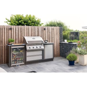 Grill gazowy Napoleon 32-calowy seria 500 do zabudowy, Stal Szlachetna