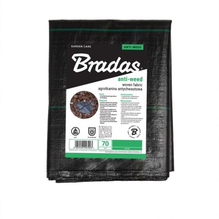 Agrotkanina antychwastowa PP, czarna UV, 70g, 2x10m