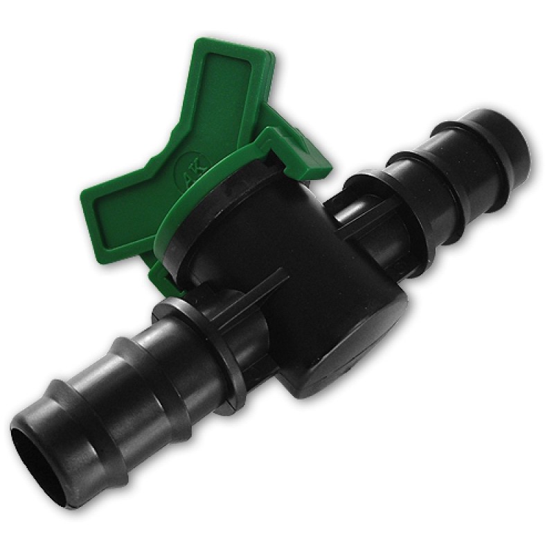 Zawór, 2x wtyk na wąż 20mm / 16mm