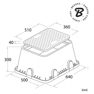 Skrzynia zaworowa "JUMBO" 64x50cm