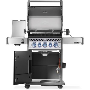 Grill gazowy Napoleon Rogue PRO-S 425 RSIB z palnikiem rożna, palnikiem bocznym Sizzle Zone i rożnem, Czarny