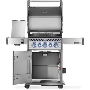 Grill gazowy Napoleon Rogue PRO-S 425 RSIB z palnikiem rożna i palnikiem bocznym Sizzle Zone, Stal Szlachetna