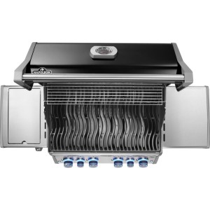 Grill gazowy Napoleon Rogue PRO-S 525 RSIB z palnikiem rożna i palnikiem bocznym Sizzle Zone, Czarny