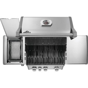 Grill gazowy Napoleon Rogue PRO 425 SIB z palnikiem bocznym Sizzle Zone, Stal Szlachetna