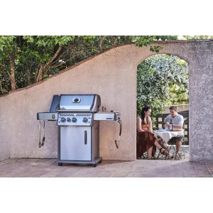 Grill gazowy Napoleon Rogue PRO 425 SIB z palnikiem bocznym Sizzle Zone, Stal Szlachetna