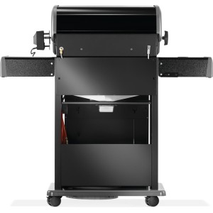 Grill gazowy Napoleon Rogue 425 RSB z palnikiem rożna, kuchenką boczną i rożnem, Czarny