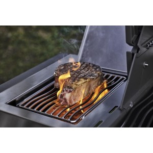 Grill gazowy Napoleon Prestige 500 RSIB z palnikiem rożna i palnikiem bocznym Sizzle Zone, Stal Szlachetna,