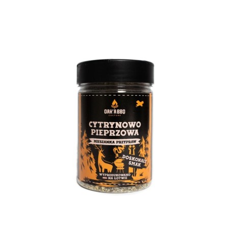 "Cytrynowo-pieprzowa mieszanka przypraw" 200g - Oak'A BBQ